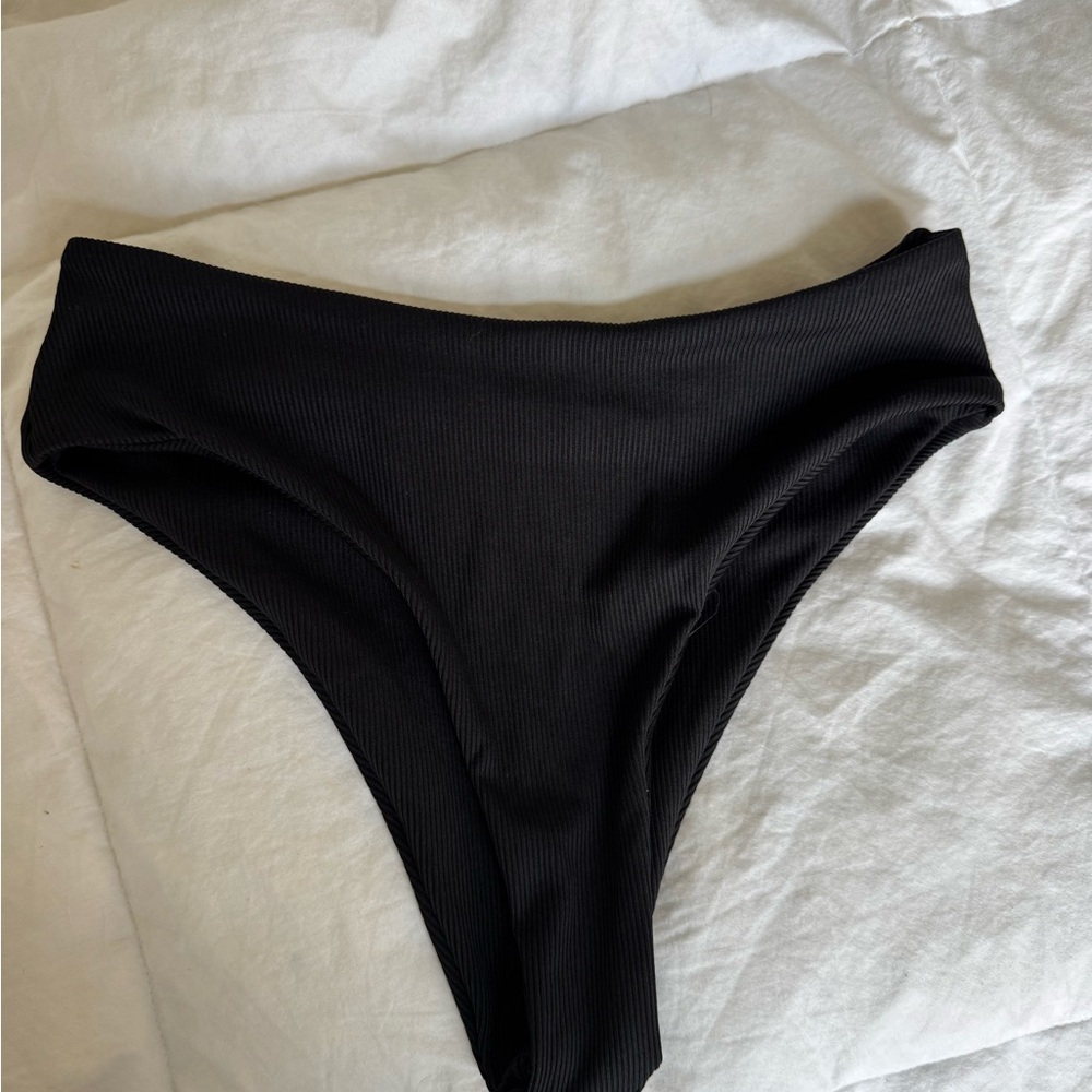 Black High-Waisted Bikini Bottom